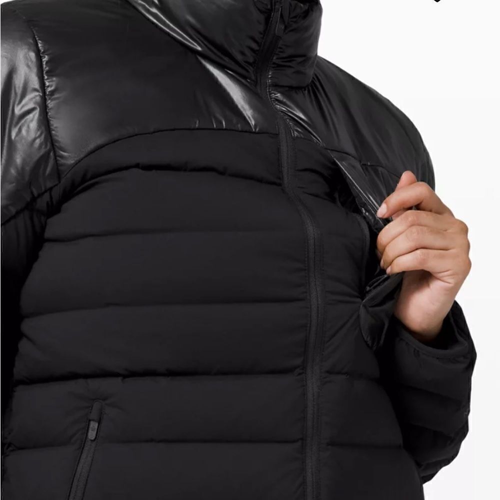 Lululemon Navigation Stretch Down Jacket Black 8 - Picture 3 of 11